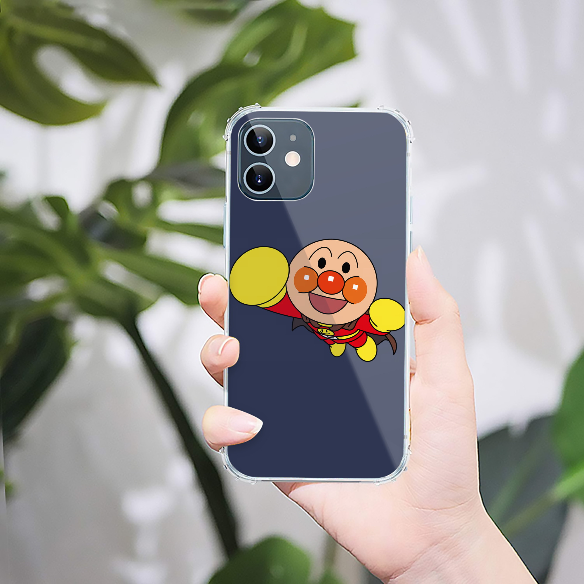 （画像用） アンパンマン Anpanman 【iPhone 12シリーズ対応】透明スマホケース（クリアソフトケース）